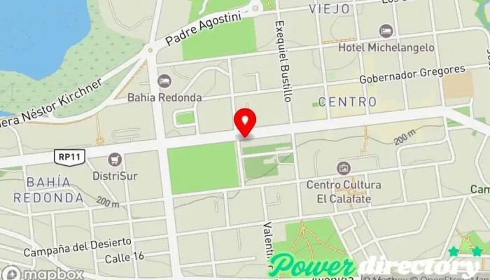 mapa de Caja De Servicios Sociales Banco en El Calafate