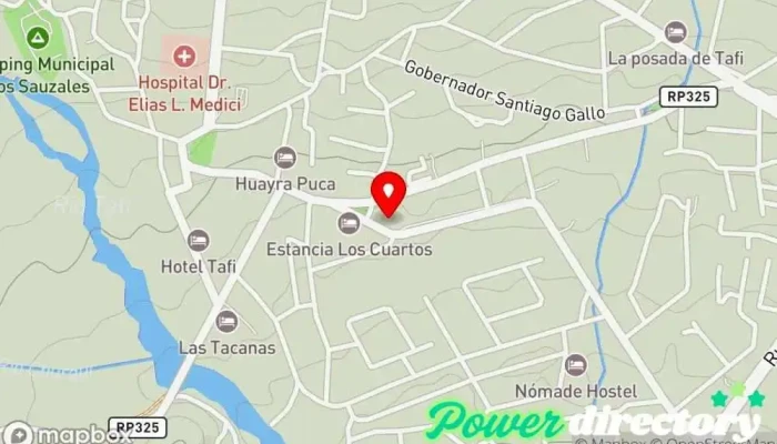mapa de Caja Popular de Ahorros Tucumán Tafi del Valle Caja de ahorros en Tafí del Valle