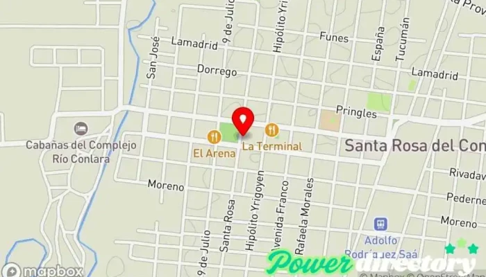 mapa de Cajero Automático Banco Supervielle Cajeros automáticos en Santa Rosa del Conlara
