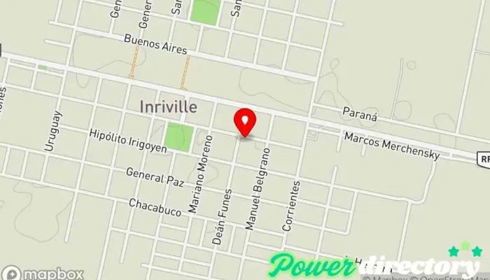 mapa de Cajero Bancor Cajeros automáticos en Inriville