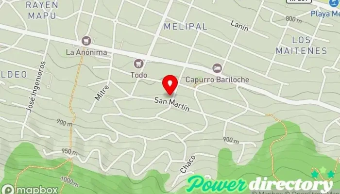 mapa de Callaba Monica Fisioterapeuta en San Carlos de Bariloche