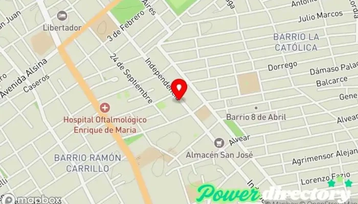 mapa de Camacho Panificados Panadería en Santiago del Estero