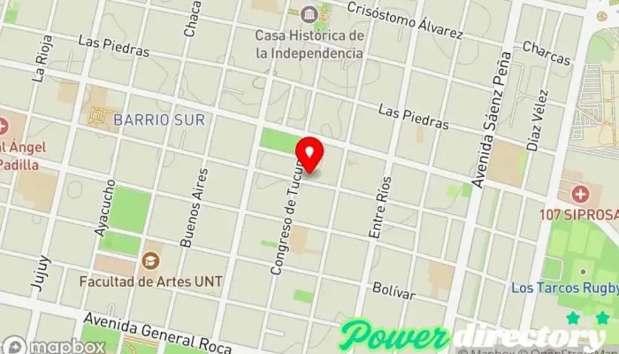 mapa de Canal Autos créditos prendarios Institución financiera en San Miguel de Tucumán