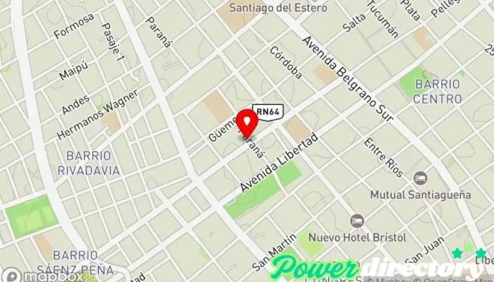 mapa de Carbonel Panadería en Santiago del Estero