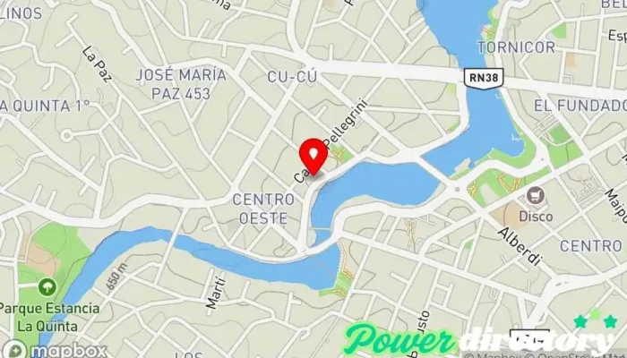 mapa de Carolina Jakuto Fisioterapeuta en Villa Carlos Paz