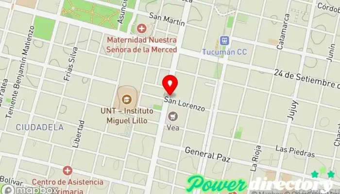 mapa de Casapan Panadería en San Miguel de Tucumán