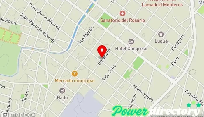 mapa de Castaño Hnos SH Panadería en Monteros
