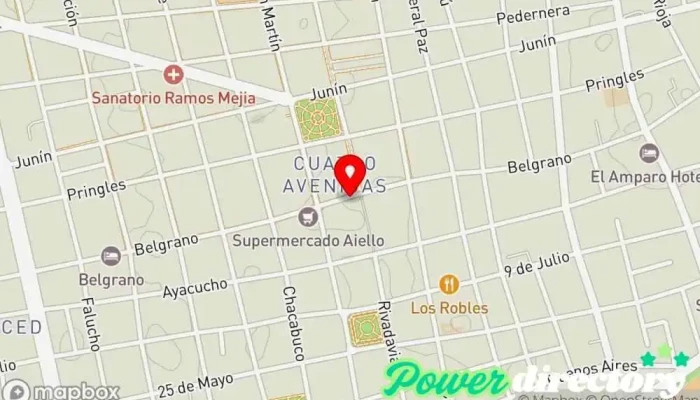 mapa de Catedral Comercializadora Banco en San Luis