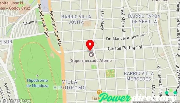 mapa de CD SERVICIOS Agencia de préstamos en Godoy Cruz