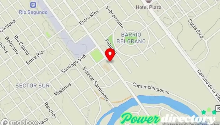 mapa de CEATIN - Centro de Atencion Integral Centro de rehabilitación, Centro médico en Río Segundo