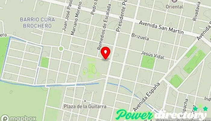 mapa de Cedenyr Fisioterapeuta, Hospital, Neurólogo en Villa Dolores