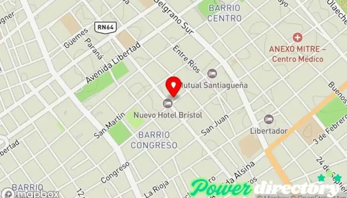 mapa de CEG Estetica Kinesiólogo en Santiago del Estero