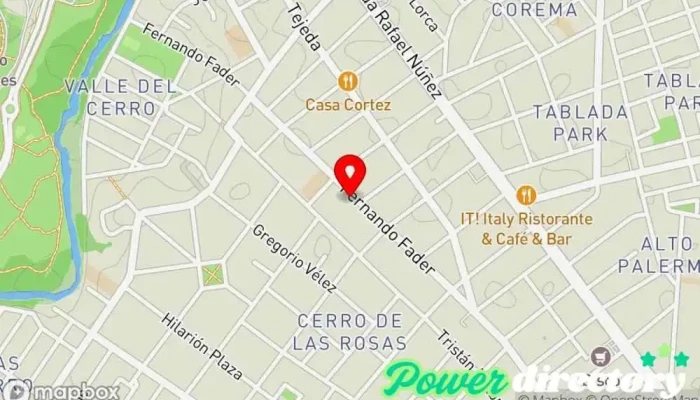 mapa de CEK kinesiologia y Fisioterapia RPG Clínica de fisioterapia, Centro de rehabilitación en Córdoba