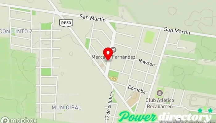 mapa de Centro de Jubilados de Zonda Comunidad para jubilados en Villa Basilio Nievas