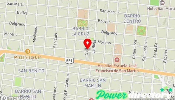 mapa de Centro de Kinesiología y Fisiatría 3K Kinesiólogo, Clínica de fisioterapia, Centro de rehabilitación, Centro de salud y bienestar en Corrientes