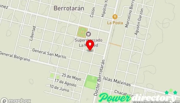 mapa de Centro de Kinesiología y Fisioterapia Kinesiólogo en Berrotarán