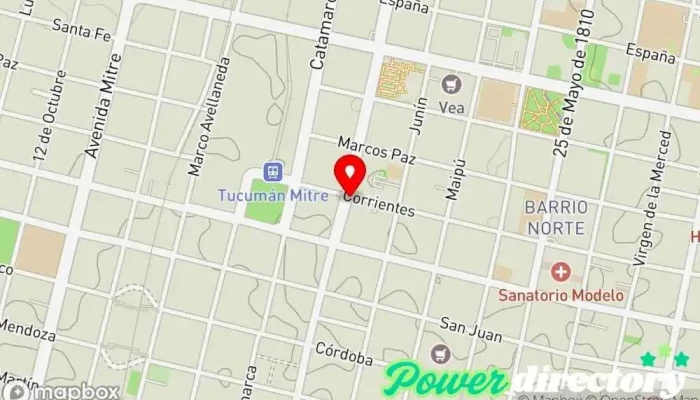 mapa de Centro De Osteopatía Tucumán Osteópata en San Miguel de Tucumán