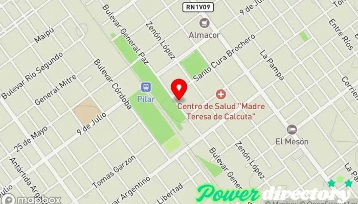 mapa de Centro de Rehabilitacion Neurologica Crecer Clínica ambulatoria en Pilar