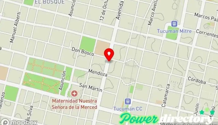 mapa de Centro De Rehabilitación Y Fisioterapin Mitre Fisioterapeuta en San Miguel de Tucumán