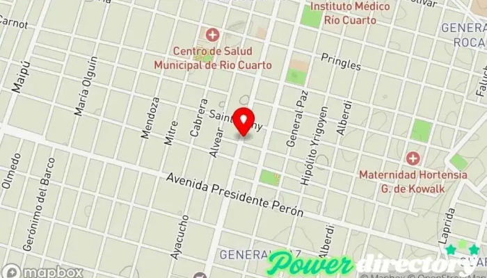 mapa de Centro de Servicios Banco Supervielle Banco en II
