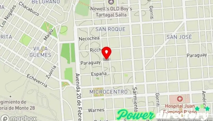 mapa de Centro Empresario de Tartagal Banco en Tartagal