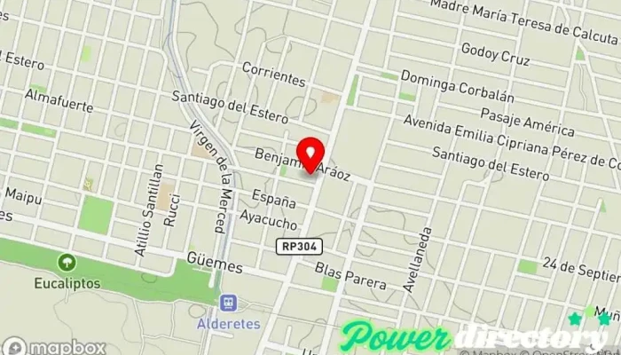 mapa de Centro Integral de Kinesiología y Rehabilitación del Este Centro de rehabilitación en Alderetes