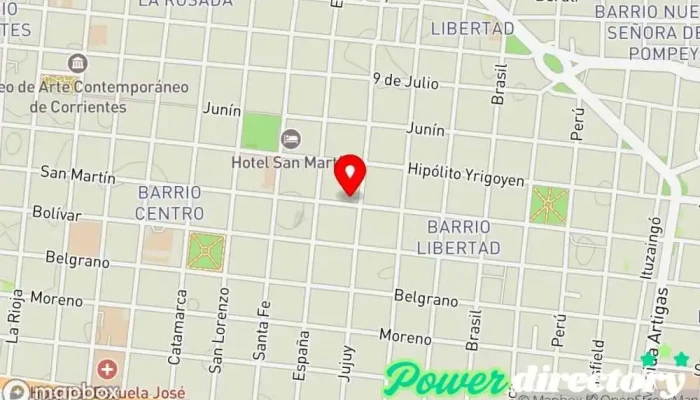 mapa de Centro Kinésico Carpe Diem Clínica de fisioterapia en Corrientes