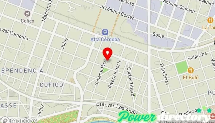 mapa de Centro Médico de Rehabilitación Independencia Centro médico, Organización de ayuda y servicios para personas con discapacidad, Kinesiólogo, Médico especializado en el tratamiento del dolor, Psicoterapeuta, Centro de rehabilitación en Córdoba