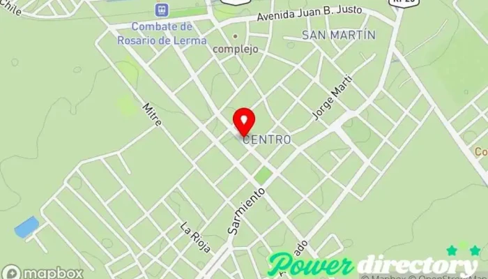 mapa de Centro Medico del Rosario Clínica ambulatoria en Rosario de Lerma