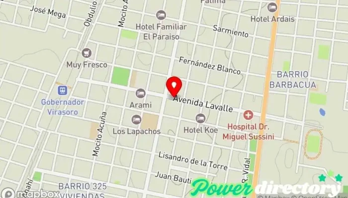 mapa de Centro medico SYNERGIA Centro médico en Gdor. Virasoro