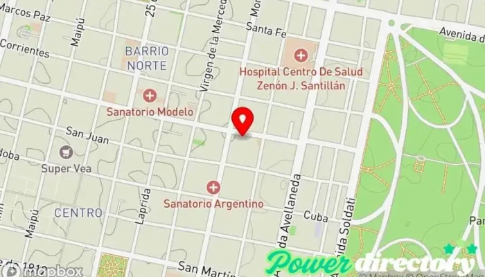mapa de Centro Urológico Dr. Ricardo Rasguido Hospital privado, Urólogo, Clínica andrológica en San Miguel de Tucumán