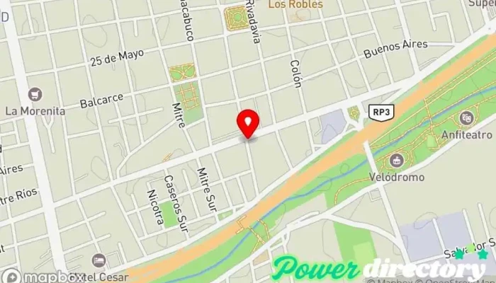 mapa de CER Centro Especializado en Rehabilitación Kinesiólogo, Fisioterapeuta en San Luis