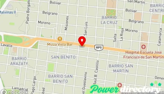 mapa de Cerkide Gimnasio en Corrientes
