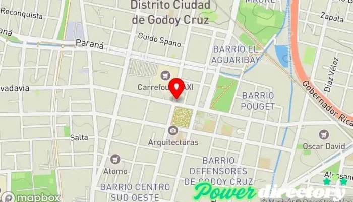 mapa de Cerutti Deportes Tienda de ropa de deportes en Godoy Cruz