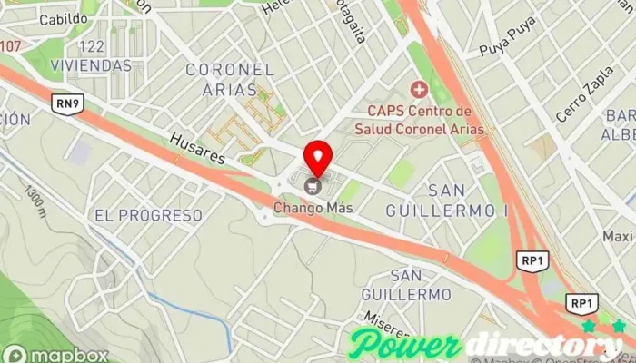 mapa de ChangoMâs Supermercado, Centro comercial en San Salvador de Jujuy