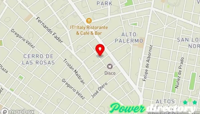 mapa de Chavero Sports Fisioterapia Y Entrenamiento Deportivo Clínica de medicina deportiva, Esteticista, Gimnasio, Kinesiólogo, Nutricionista, Entrenador personal, Fisioterapeuta, Clínica de fisioterapia, Masajista deportivo en X5009CAJ