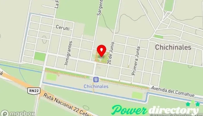 mapa de Chichinales  en Chichinales