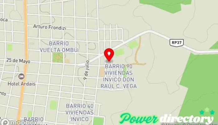 mapa de Chipa Sapucay Panadería en Gdor. Virasoro
