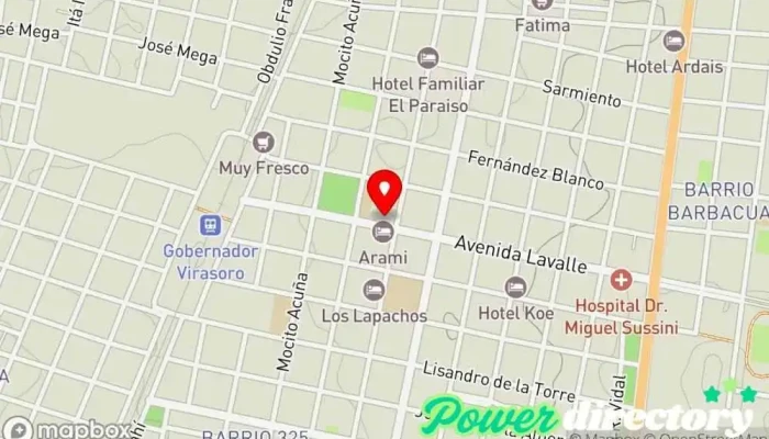 mapa de Chiperia luz Mary (centro) Panadería en Gdor. Virasoro