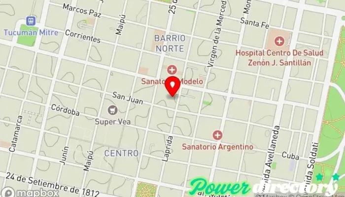 mapa de C.I.K (Centro Integral de Kinesiología) Fisioterapeuta en San Miguel de Tucumán