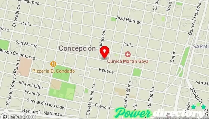 mapa de C.I.R. Concepción (Centro Integral de Rehabilitación) Fisioterapeuta en Concepción