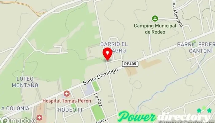 mapa de Clinica Agentina Clínica especializada en Rodeo