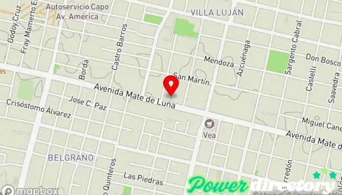 mapa de Clínica Casa Grande S.R.L. Centro de educación especial en San Miguel de Tucumán