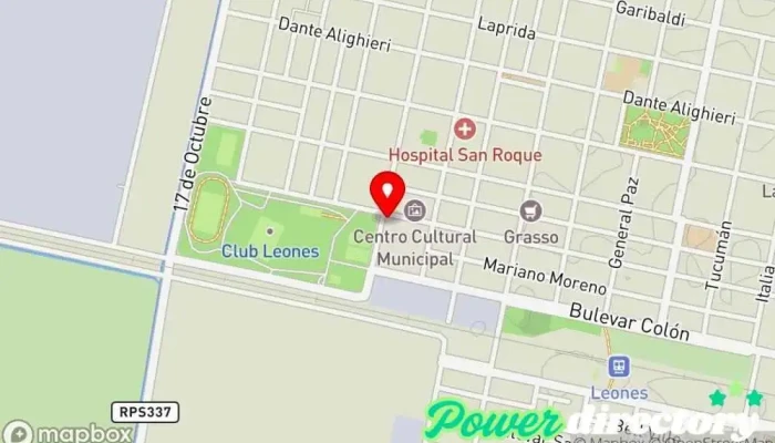 mapa de Clinica del Sol Privado SRL Clínica ambulatoria, Médico en Leones
