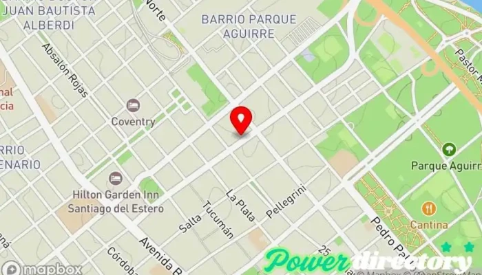 mapa de Clínica Galeno SRL Oficina médica, Médico de urgencias en Santiago del Estero