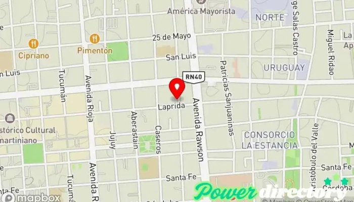 mapa de Clínica Güemes - KinesiologÍa Centro de rehabilitación en San Juan
