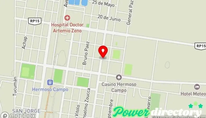 mapa de Clinica Integral Médico en Hermoso Campo