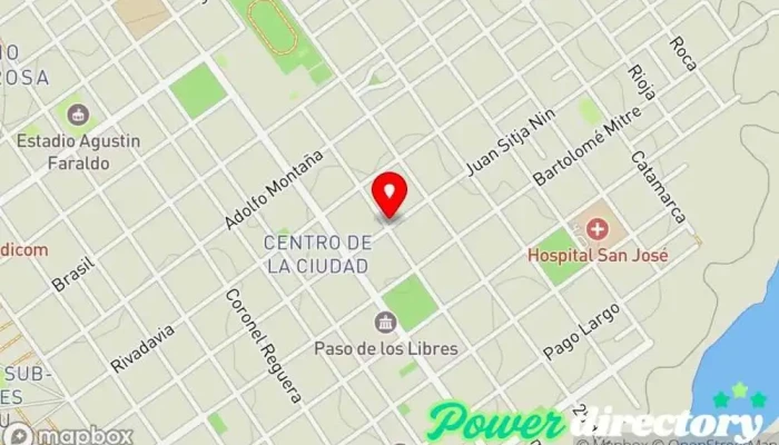 mapa de CLINICA PASO DE LOS LIBRES Centro de diagnóstico, Clínica ambulatoria en Paso de los Libres
