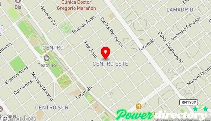 mapa de Clínica San Martín Clínica ambulatoria en Villa María