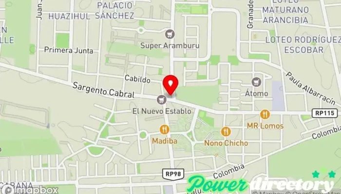 mapa de Clínica Veterinaria Olaen Veterinario en Rivadavia
